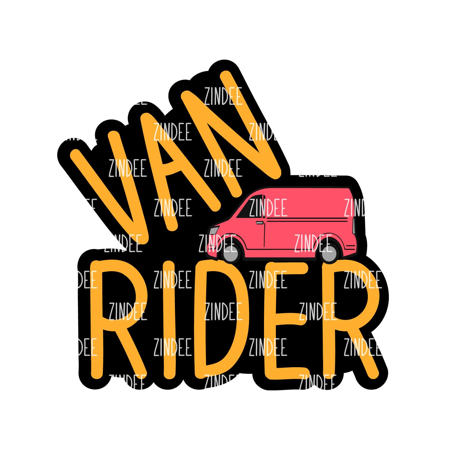 Alternative view of Van Rider acrylic blank (3 inch)