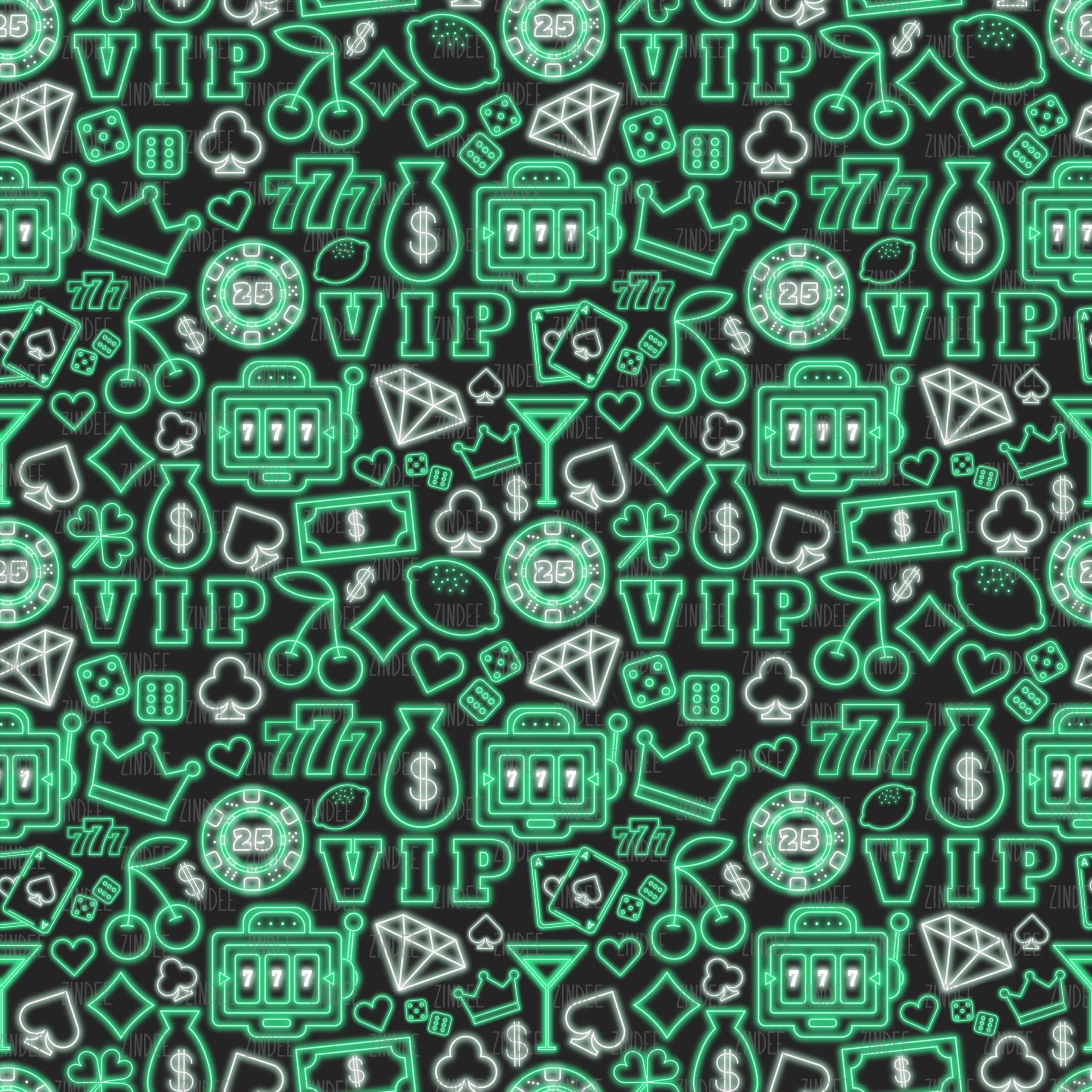 Vegas Royale Green (digital paper)