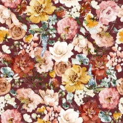 Vintage Floral Burgundy seamless (digital paper)