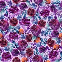 Violet Floral seamless (digital paper)