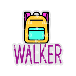 Walker – Acrylic Badge Reel Blank (2") No Hole | Optional Sticker or UV DTF