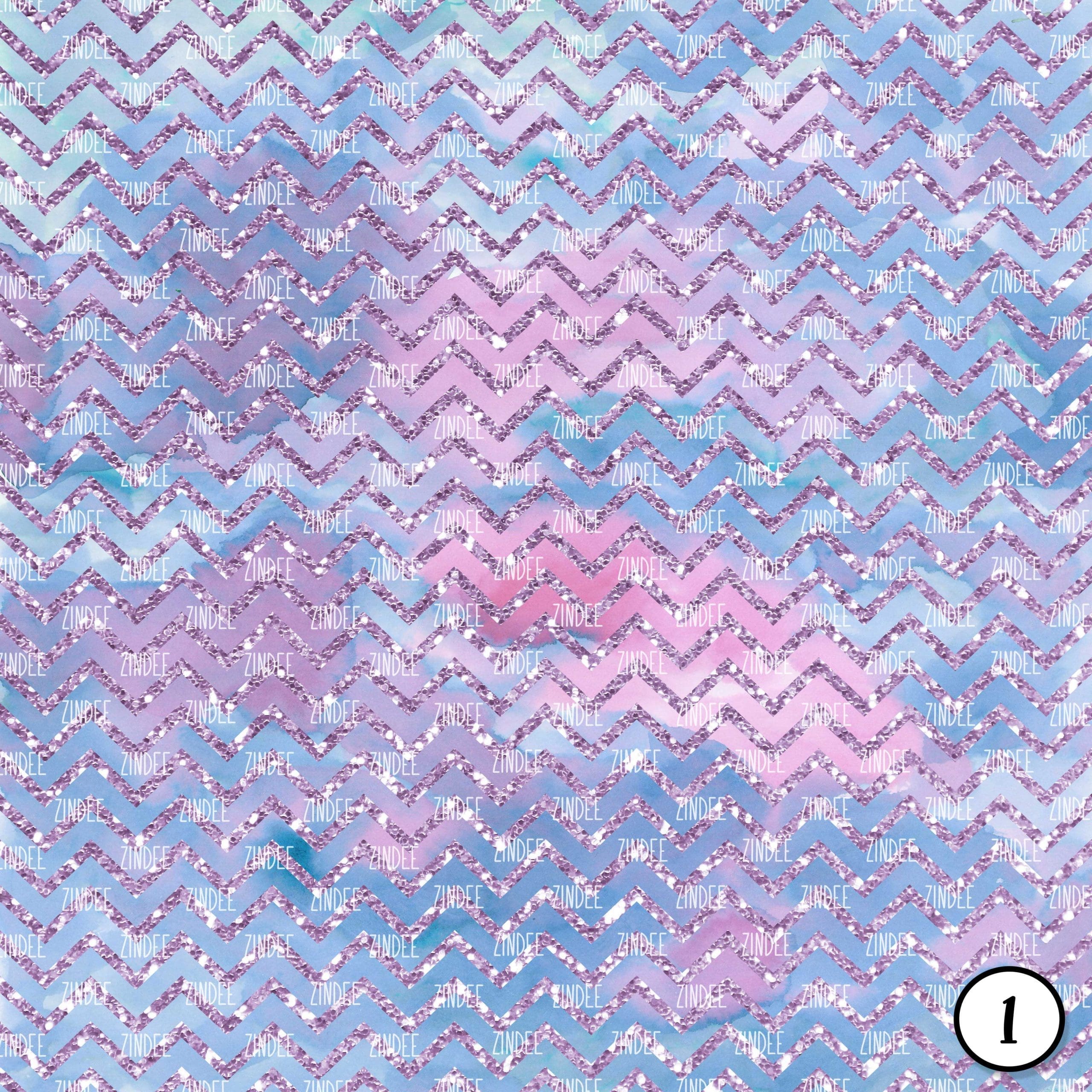 Alternative view of Watercolor and Glitter (vinyl)