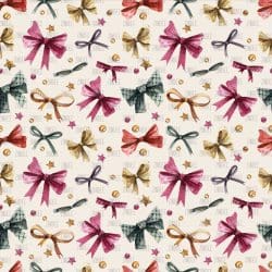Watercolor Christmas Bows (vinyl)