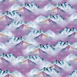 Watercolor Mountain Scape 5 (vinyl)