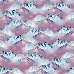 Watercolor Mountain Scape 6 (vinyl)