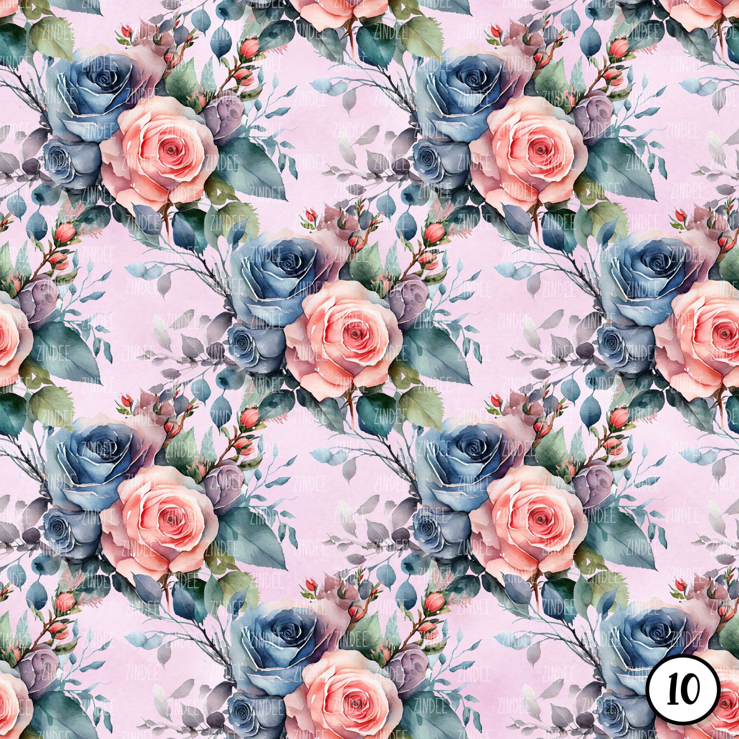 Watercolor Rose Garden (vinyl) - Image 10