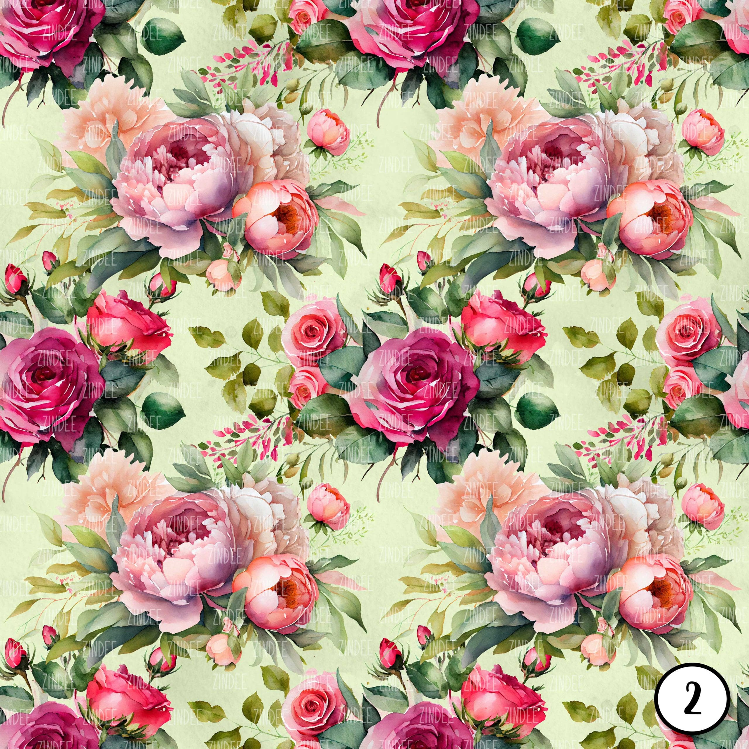 Watercolor Rose Garden (vinyl) - Image 3
