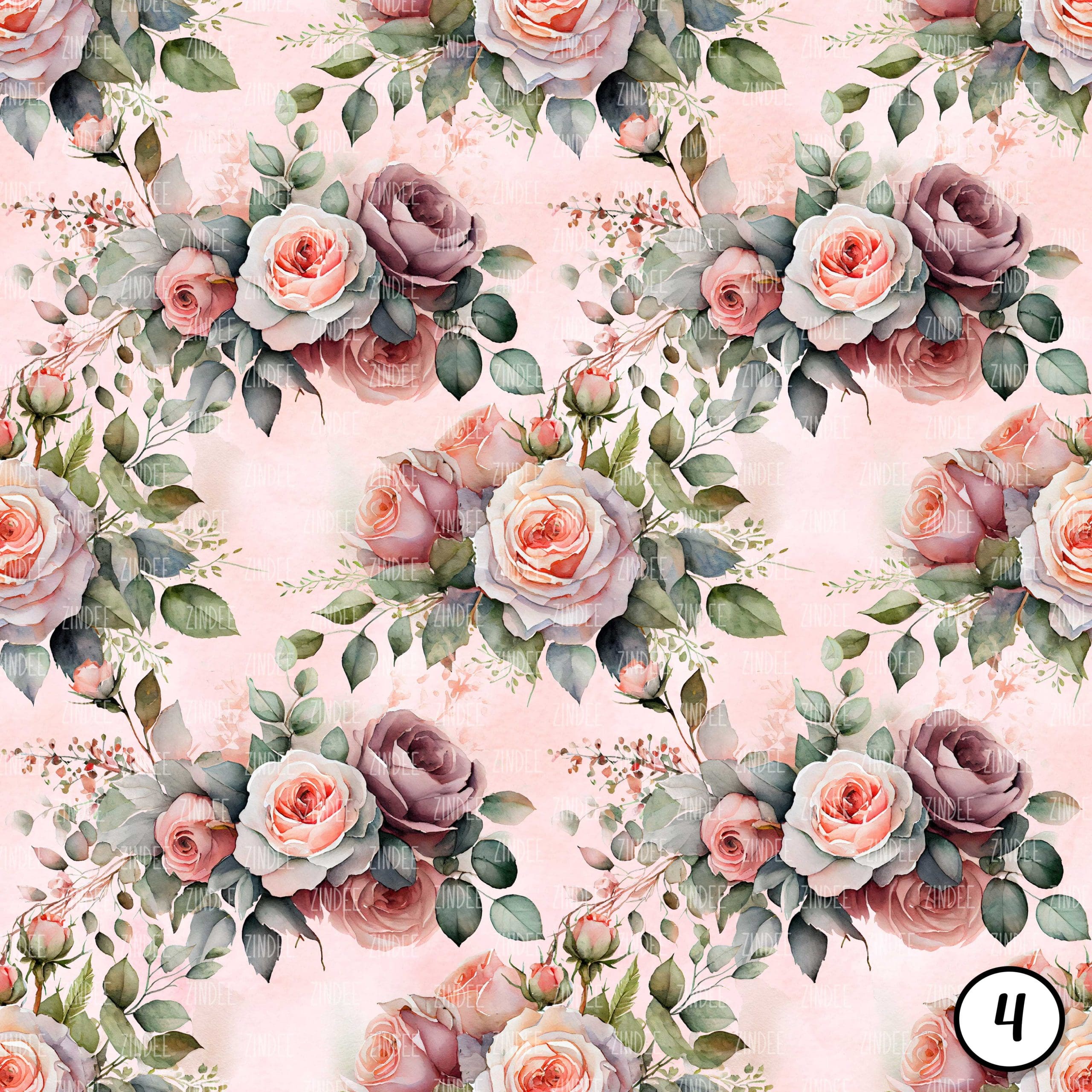 Watercolor Rose Garden (vinyl) - Image 5