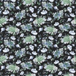 Watercolor Turtle Black seamless (digital paper)
