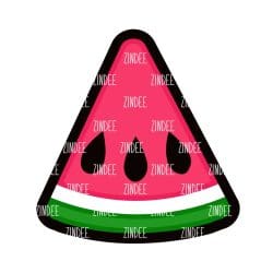 Watermelon Wedge – Acrylic Keychain Blank (2.5") | Optional Sticker or UV DTF