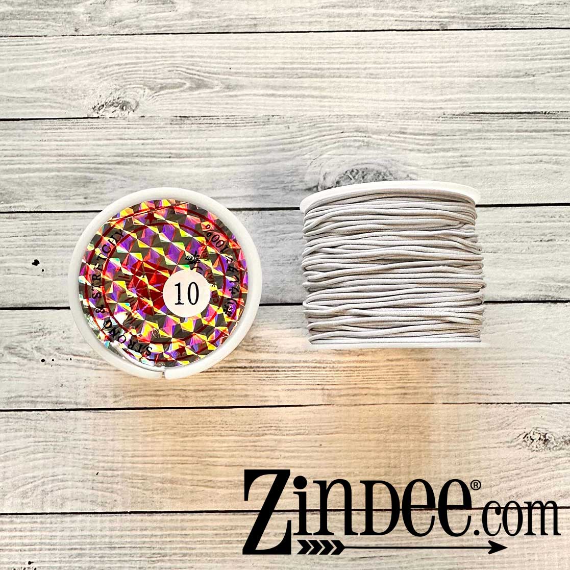 Alternative view of White Elastic Cording