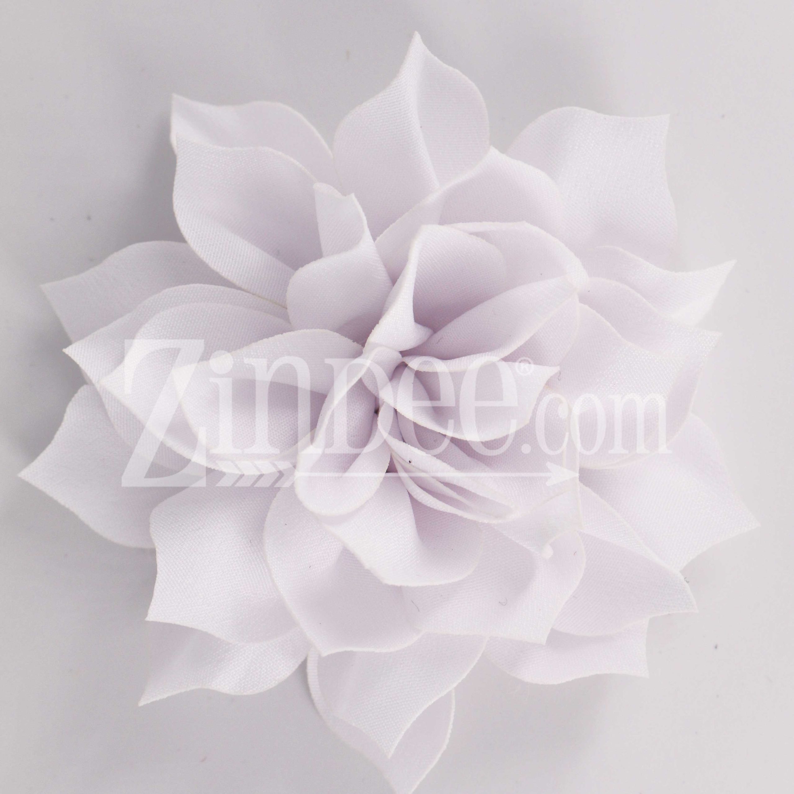 White Fabric Flower (3.5")