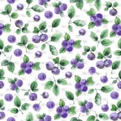White Huckleberries seamless (vinyl)