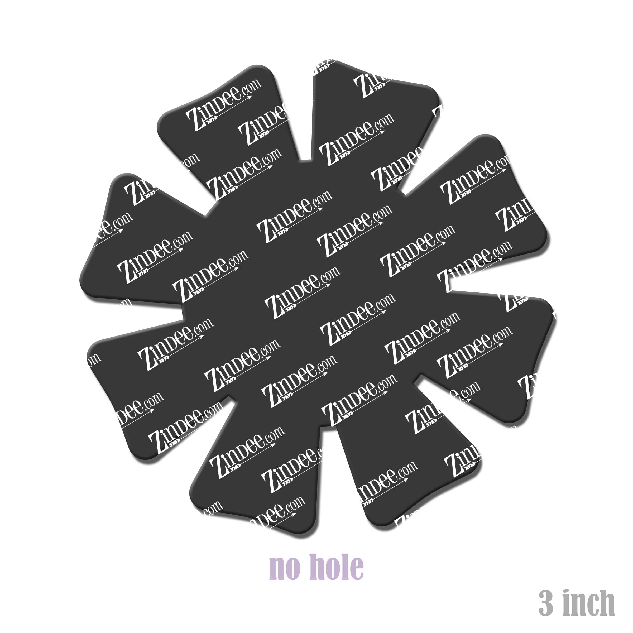 Windmill acrylic blank (3 inch) NO HOLE