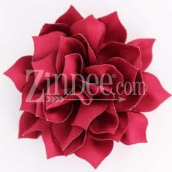 Wine Fabric Flower (3.5")