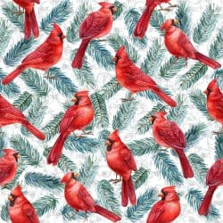 Winter Cardinals 2 seamless (digital paper)