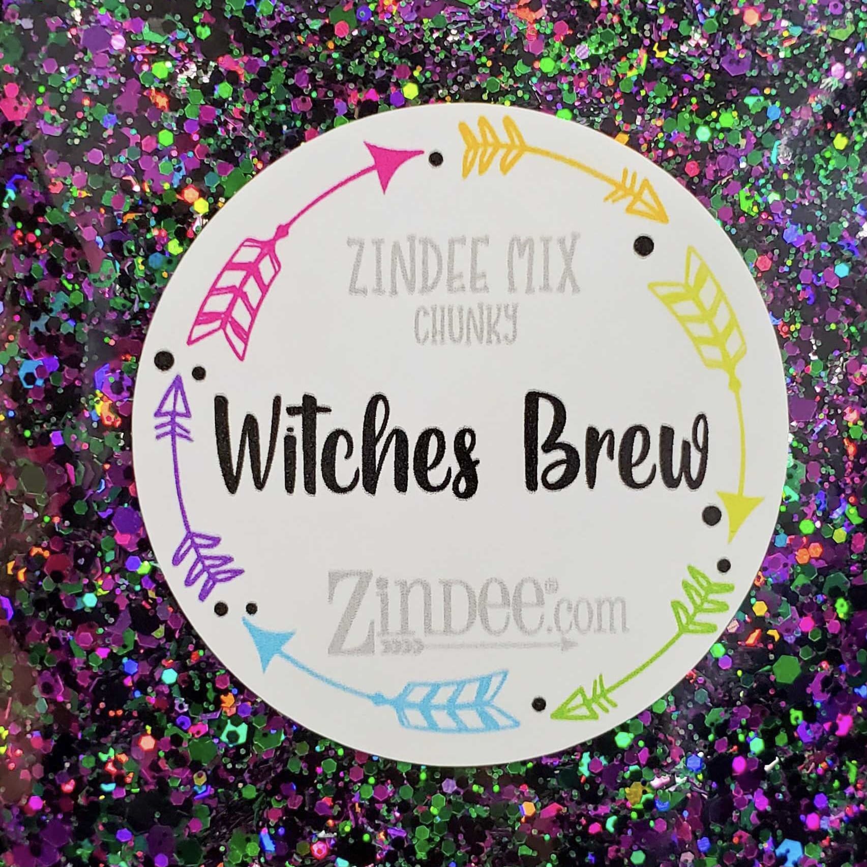 Witches Brew Polyester Glitter (BAG) ZINDEE MIX