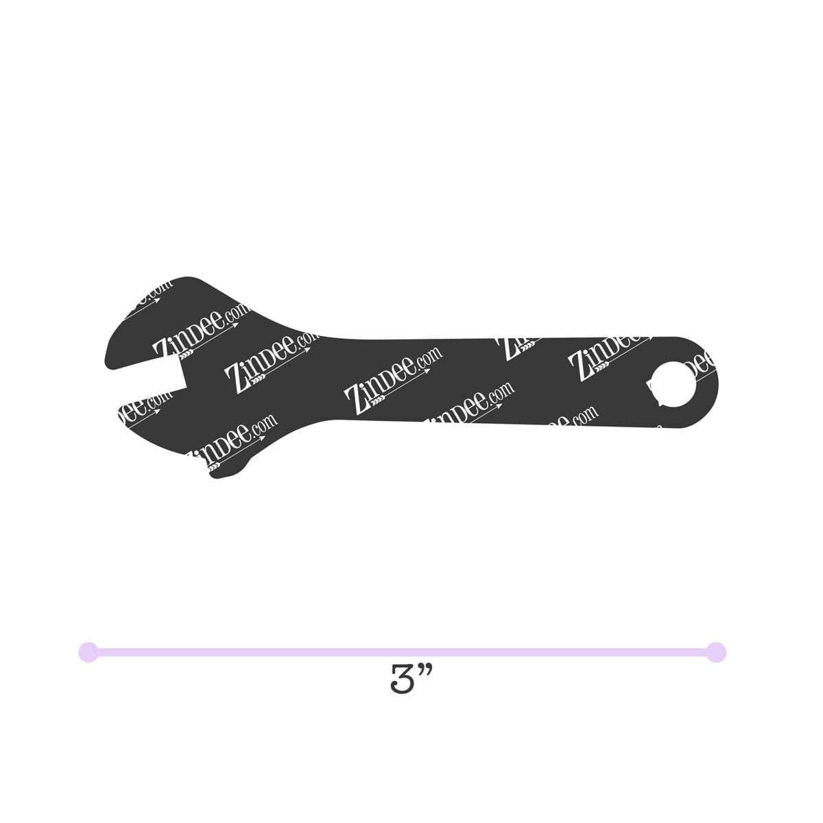 Wrench acrylic blank (3 inch)