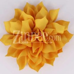 Yellow Gold Fabric Flower (3.5")