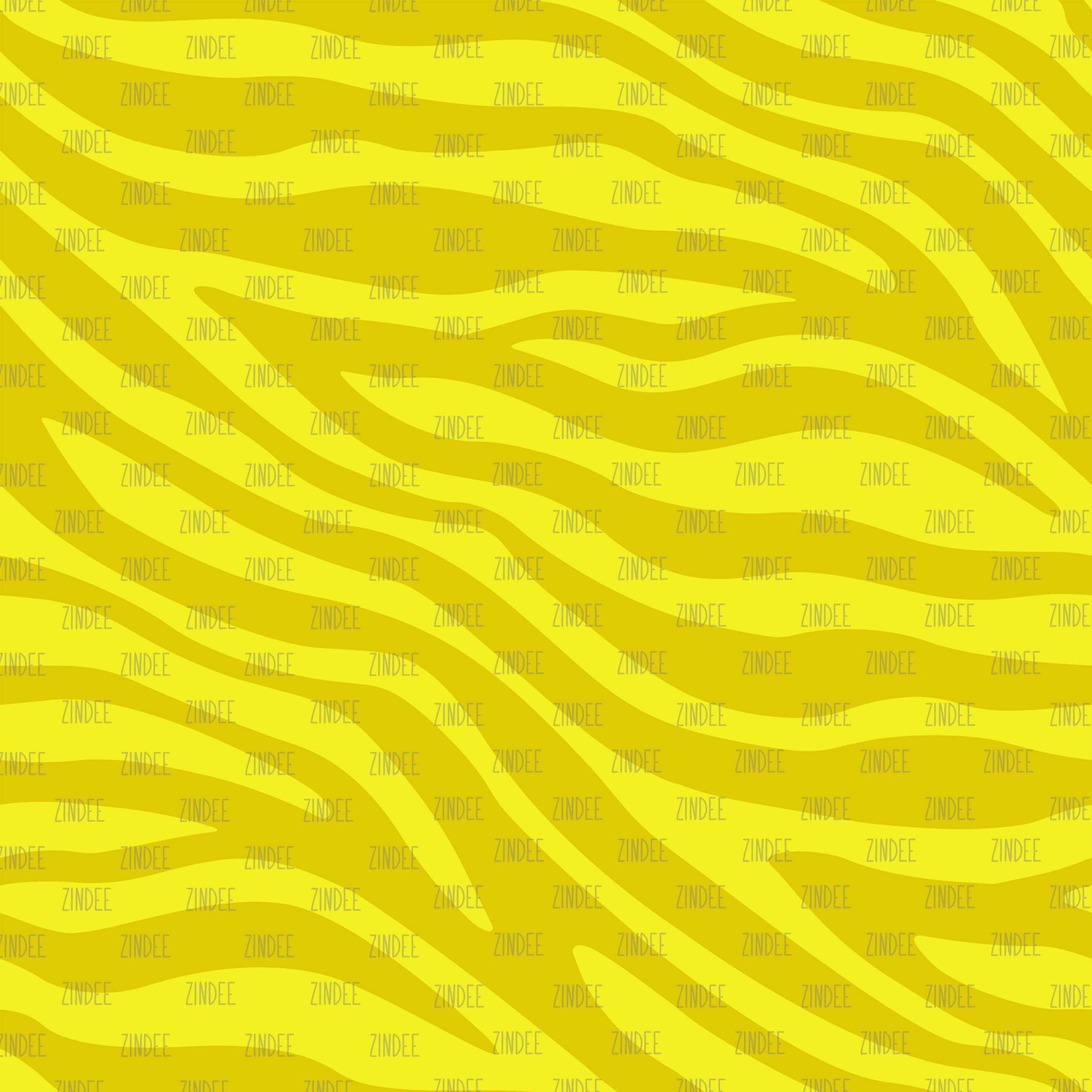 Zebra Print Yellow seamless (vinyl)