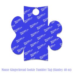 Alternative view of Mouse Gingerbread Cookie Tumbler Tag (Stanley 40 oz)