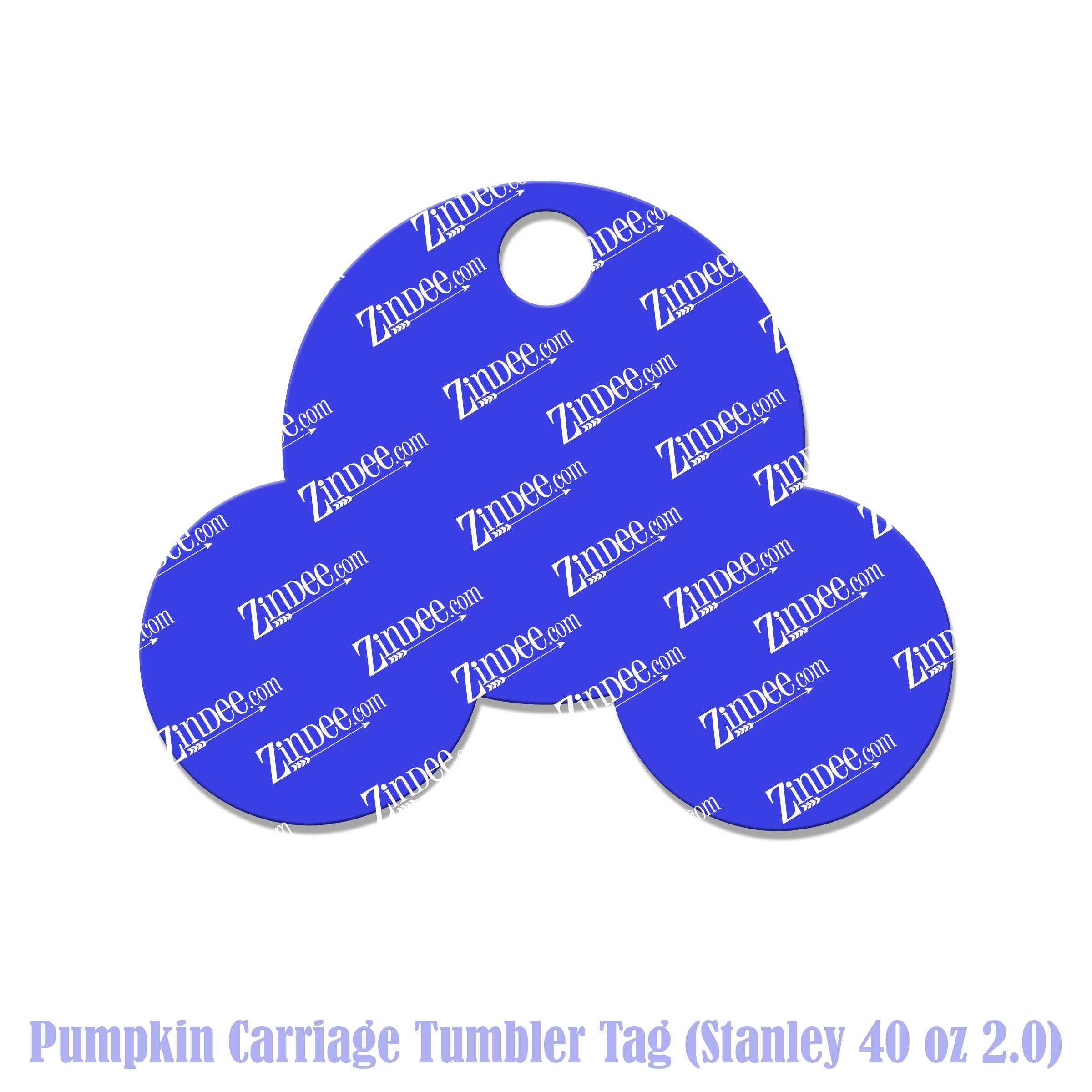 Pumpkin Carriage Tumbler Tag (Stanley 40 oz 2.0) - Image 2