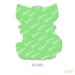 Alternative view of Sitting Wolf Acrylic Blank- Sticker- UV DTF (2 inch) NO HOLE