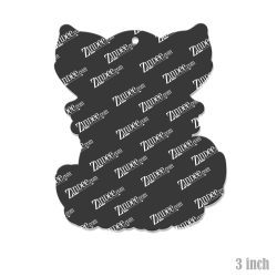 Alternative view of Sitting Wolf Acrylic Blank- Sticker- UV DTF (3 inch)