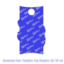 Snowman Face Tumbler Tag (Stanley 20/30 oz)