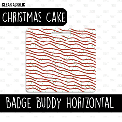 Badge Buddy Horizontal (Christmas Cake)