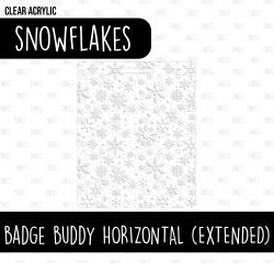 Badge Buddy Horizontal (Extended-Version) (Snowflakes)