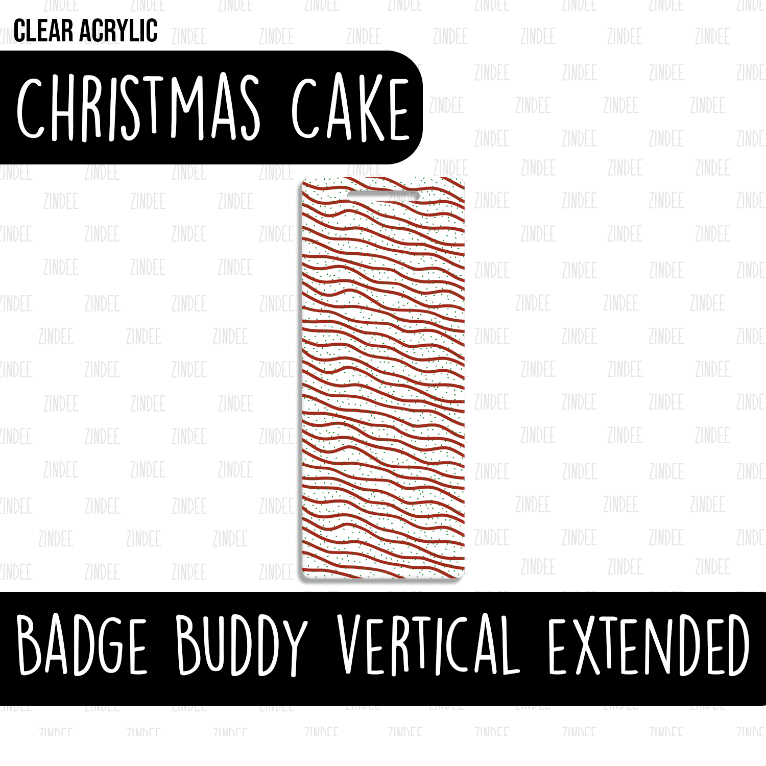 Badge Buddy Vertical (Extended-Version) (Christmas Cake)