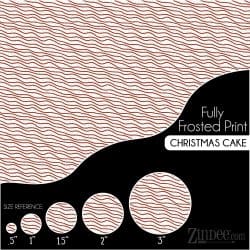 Christmas Cake Acrylic Sheet (Fully Frosted)