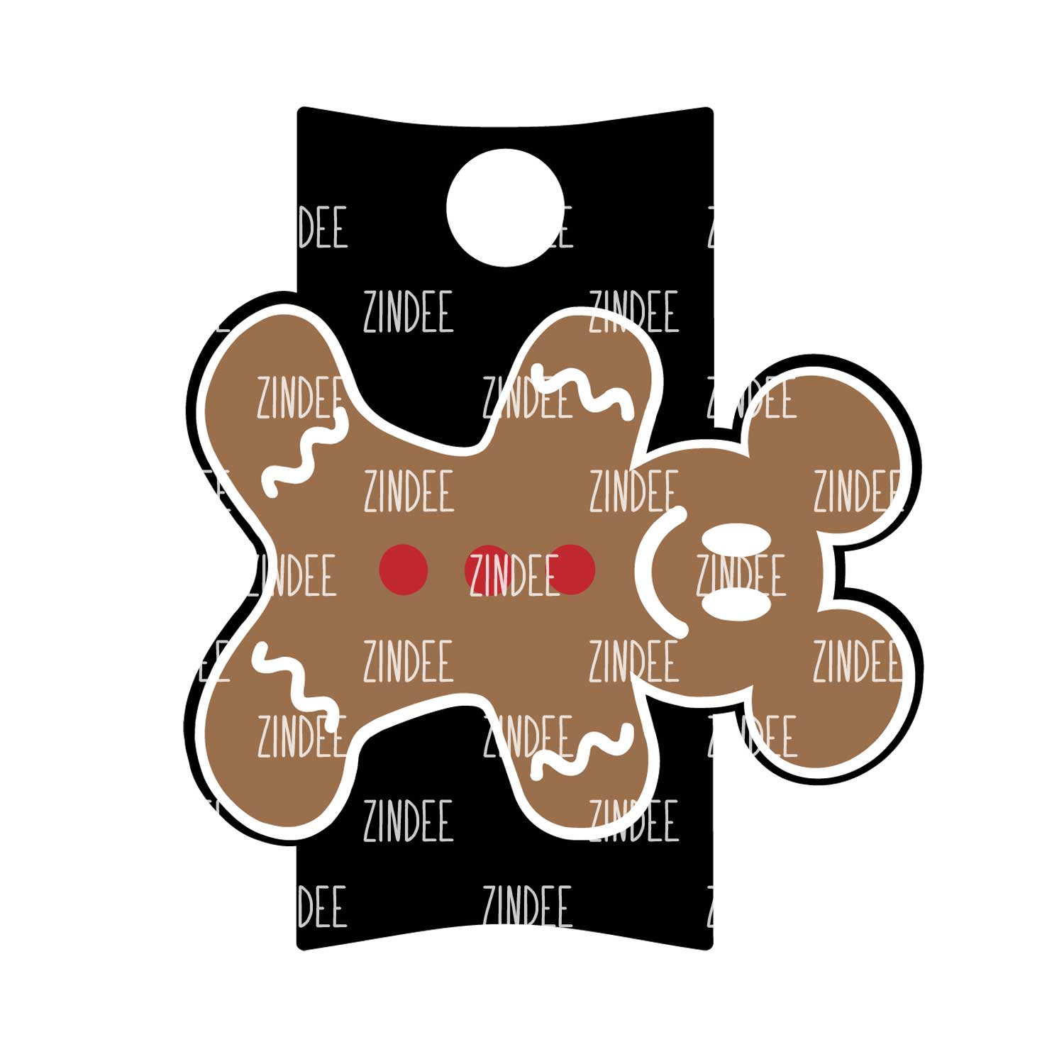 Mouse Gingerbread Cookie Tumbler Tag (Stanley 20/30 oz) - Image 3