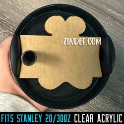 Mouse With Bow Gingerbread Cookie Tumbler Tag (Stanley 20/30 oz)