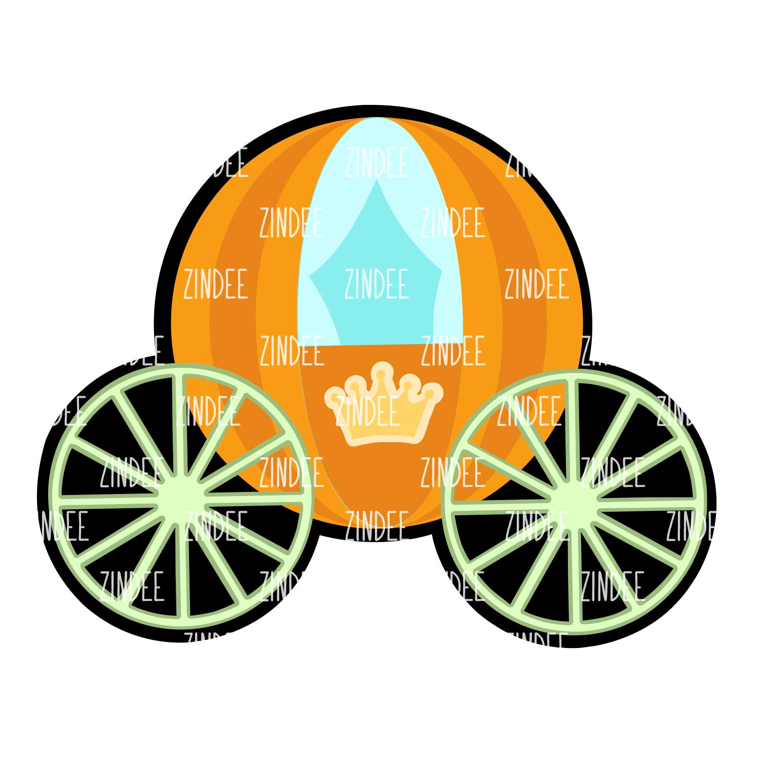 Pumpkin Carriage Tumbler Tag (Stanley 40 oz 2.0) - Image 3