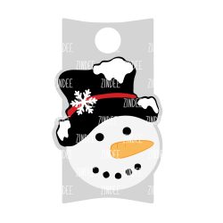Alternative view of Snowman Face Tumbler Tag (Stanley 20/30 oz)