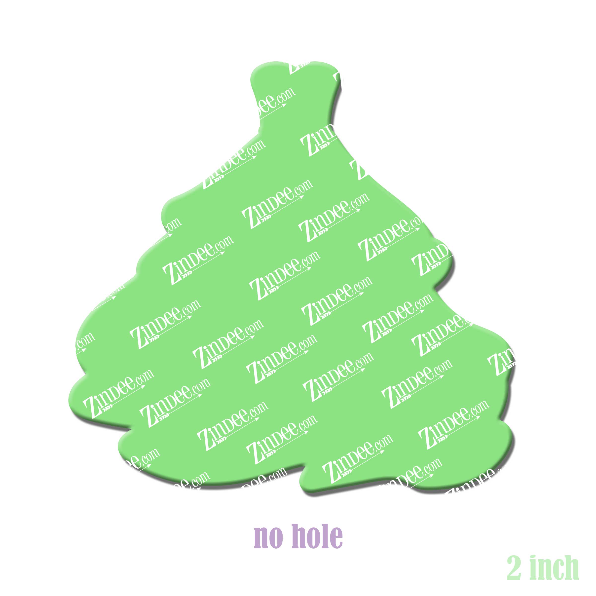 Ball Gown acrylic blank (2 inch) NO HOLE (5 piece minimum)