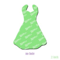 Dress acrylic blank (2 inch) NO HOLE (5 piece minimum)