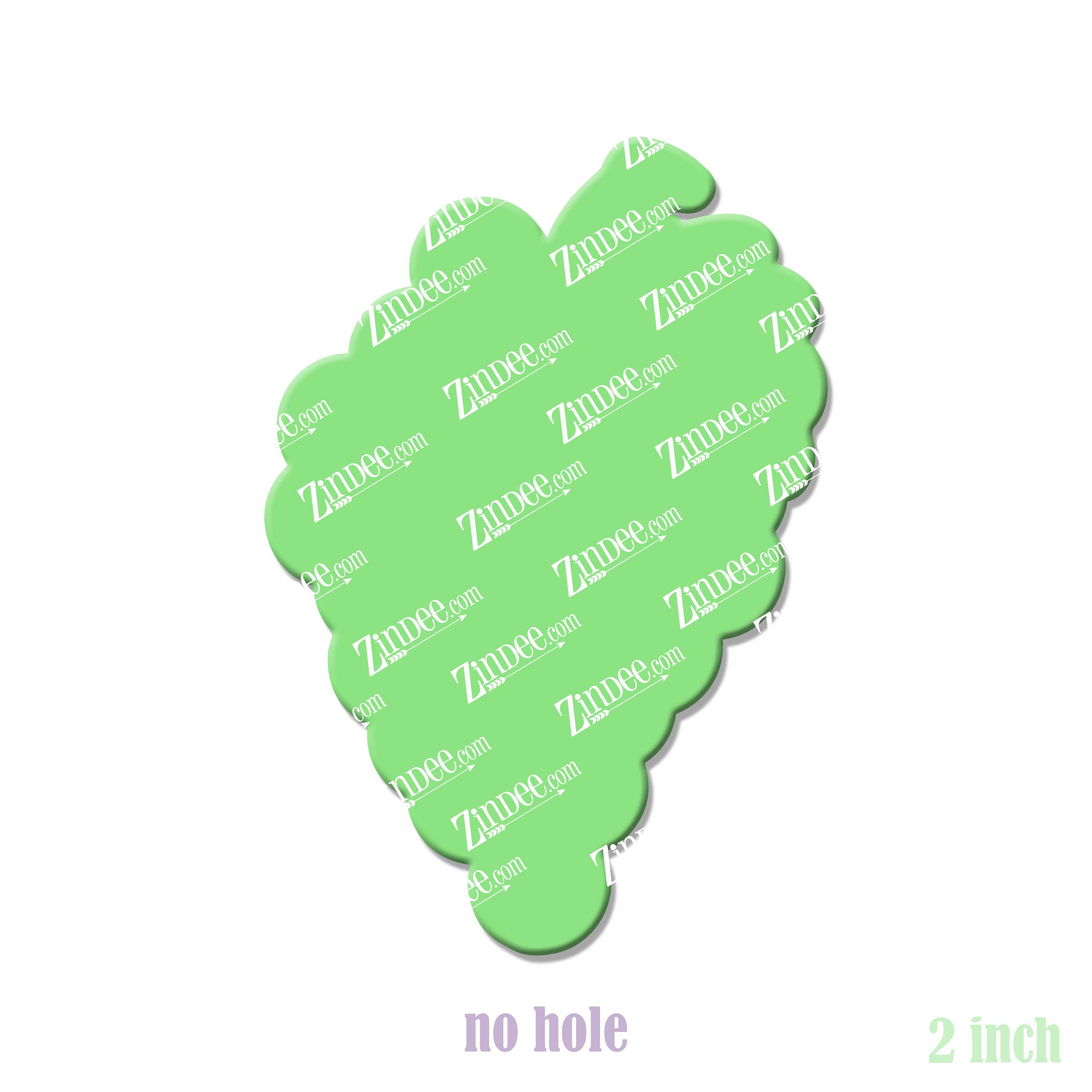 Grapes acrylic blank (2 inch) NO HOLE (5 piece minimum)