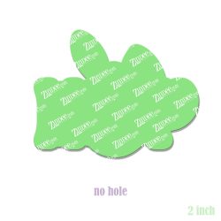 Alternative view of Hop Easter Acrylic Blank- Sticker- UV DTF (2 inch) NO HOLE