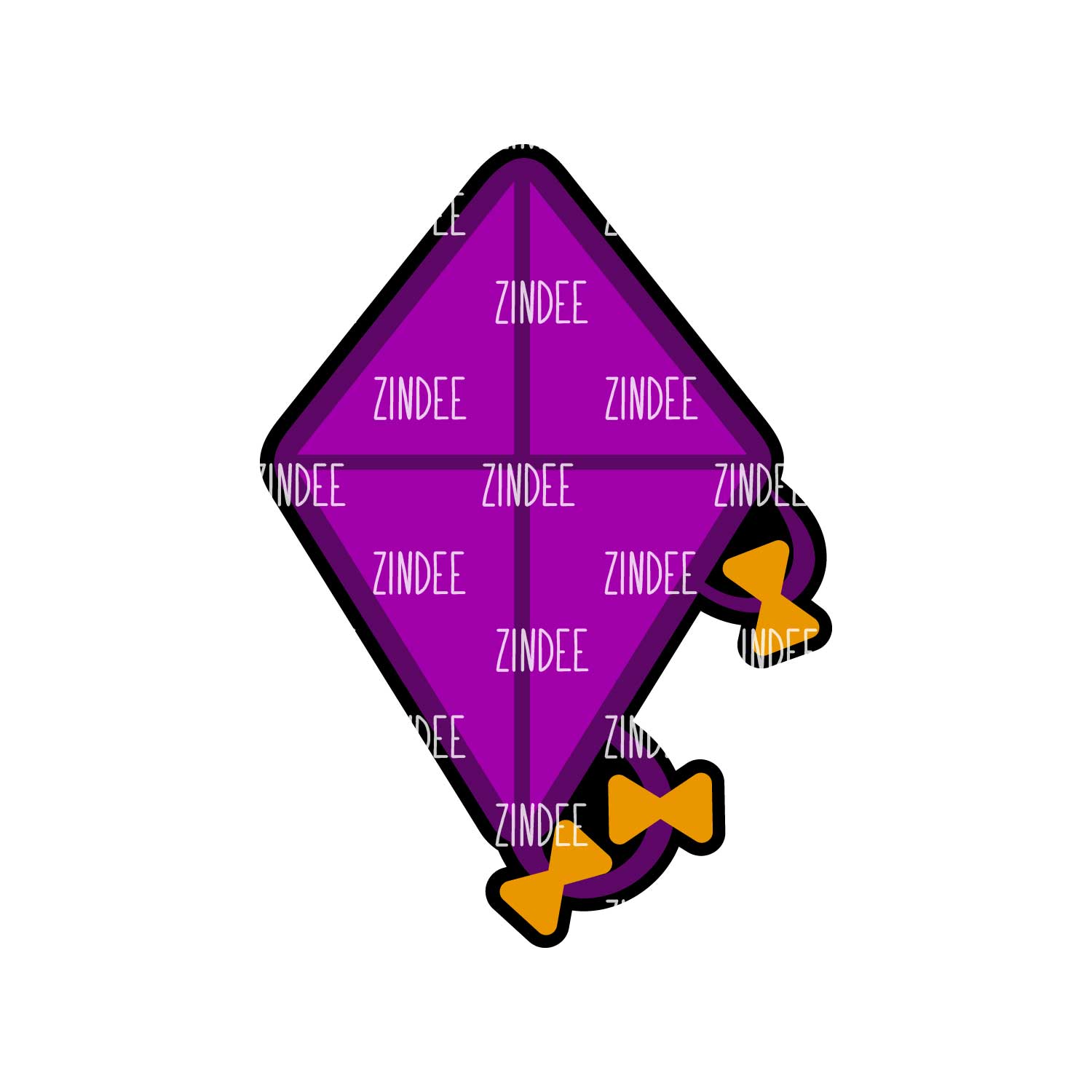 Kite acrylic blank (2 inch) NO HOLE (5 piece minimum) - Image 2