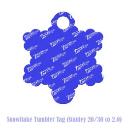 Snowflake Tumbler Tag (Stanley 20/30 oz 2.0)