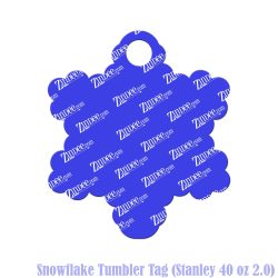 Snowflake Tumbler Tag (Stanley 40 oz 2.0)