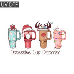 Cup Disorder UV DTF Decal