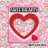 Heart Candy Box CENTER CUT OUT kiss cut sticker (2 inch) WHITE GLOSS