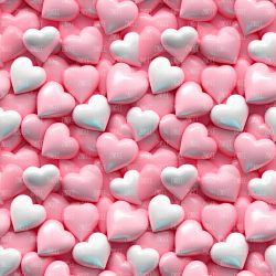 Pink Puffy Hearts seamless (vinyl)