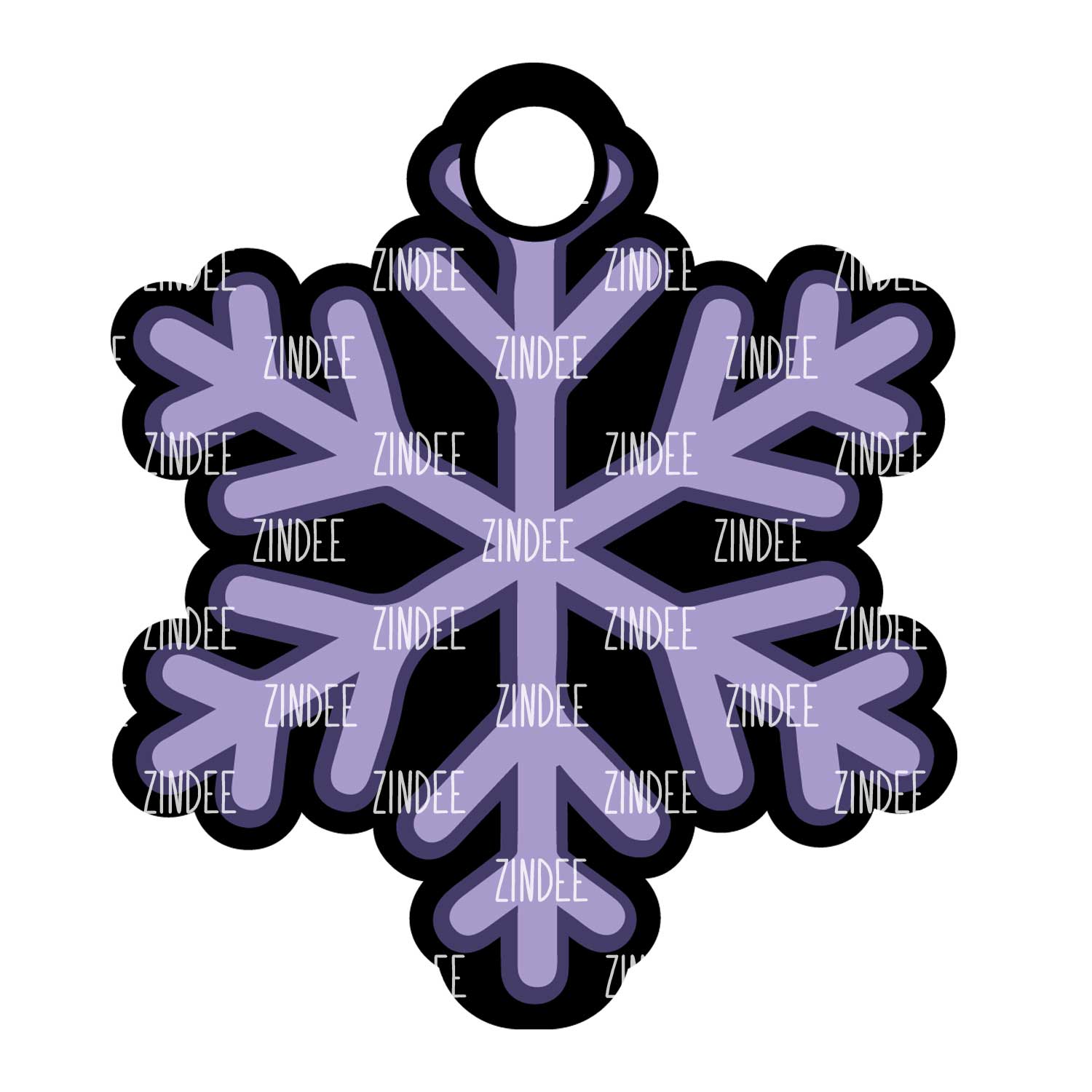 Snowflake Tumbler Tag (Stanley 40 oz 2.0) - Image 2