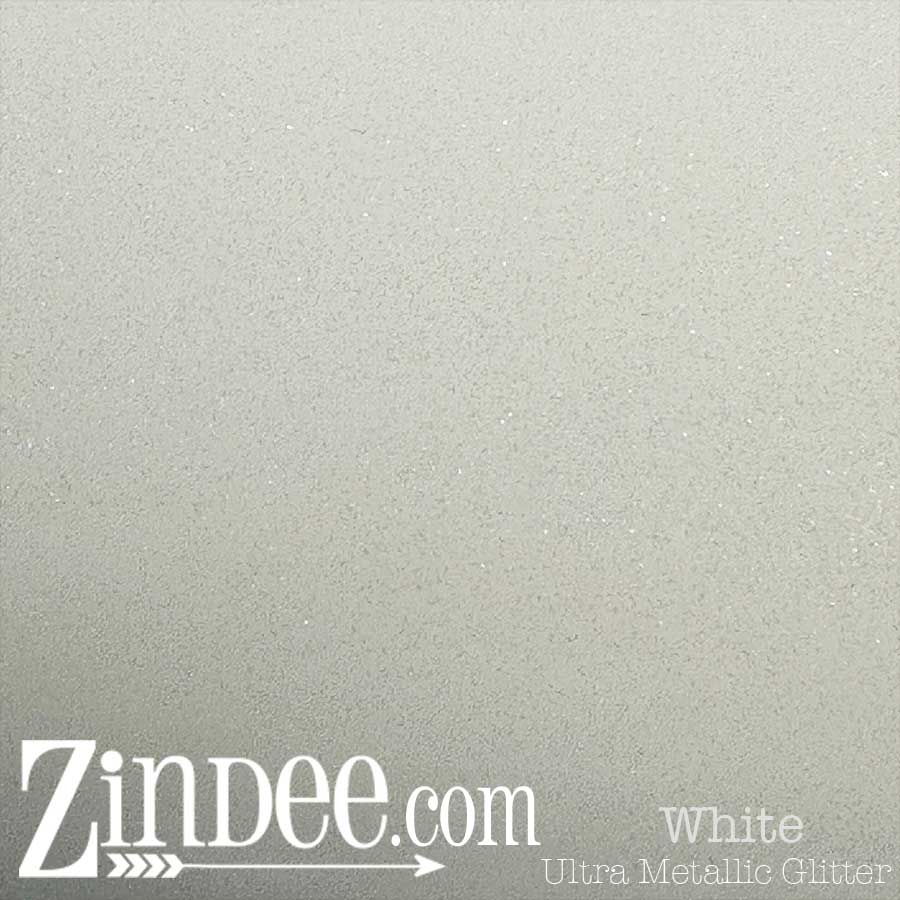 White Ultra Metallic Glitter Vinyl
