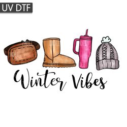 Winter Vibes UV DTF Decal